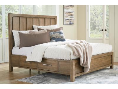 Signature Design by Ashley® Cabalynn California King Panel Bed with Storage, Dresser and Mirror - B974B13