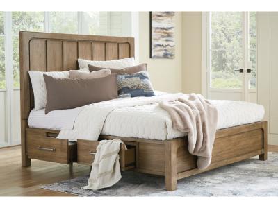 Signature Design by Ashley® Cabalynn California King Panel Bed with Storage, Dresser and Mirror - B974B13