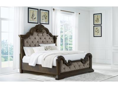 Signature Design by Ashley® Maylee King Upholstered Bed, Dresser and Mirror - B947B6