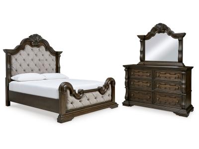 Signature Design by Ashley® Maylee California King Upholstered Bed, Dresser and Mirror - B947B7