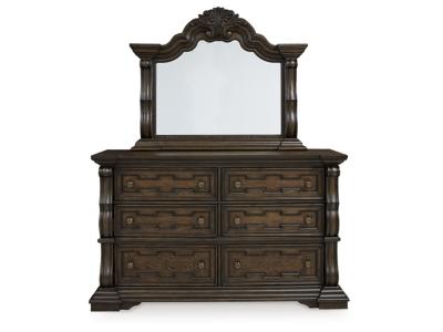 Signature Design by Ashley® Maylee California King Upholstered Bed, Dresser and Mirror - B947B7