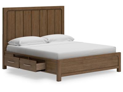 Signature Design by Ashley® Cabalynn King Panel Bed with Storage, Dresser and Mirror - B974B12