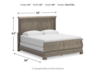 Signature Design by Ashley® Lexorne King Sleigh Bed, Dresser and Mirror - B924B8