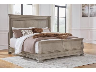 Signature Design by Ashley® Lexorne King Sleigh Bed, Dresser and Mirror - B924B8