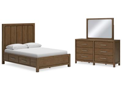 Signature Design by Ashley® Cabalynn Queen Panel Bed with Storage, Dresser and Mirror - B974B5