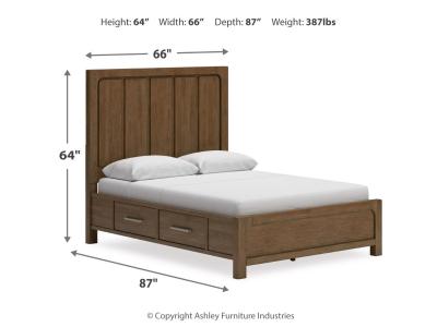 Signature Design by Ashley® Cabalynn Queen Panel Bed with Storage, Dresser and Mirror - B974B5