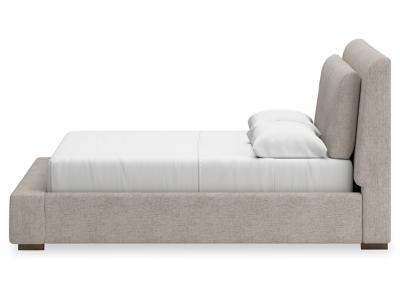 Signature Design by Ashley® Cabalynn Queen Upholstered Bed, Dresser and Mirror - B974B3