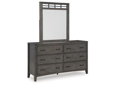Signature Design by Ashley® Montillan California King Panel Bed, Dresser and Mirror - B651B7