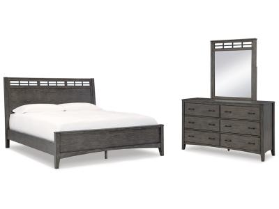 Signature Design by Ashley® Montillan Queen Panel Bed, Dresser and Mirror - B651B3