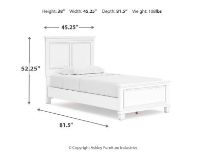 Signature Design by Ashley® Fortman Twin Panel Bed, Dresser and Mirror - B680B7