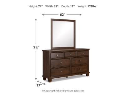 Signature Design by Ashley® Danabrin Queen Panel Bed, Dresser and Mirror - B685B3