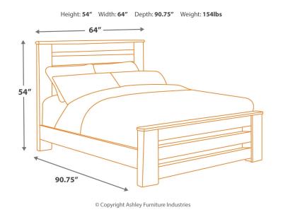 Signature Design by Ashley® Zelen Queen Panel Bed, Dresser and Mirror - B248B3
