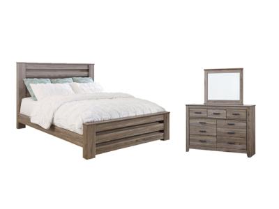 Signature Design by Ashley® Zelen King Panel Bed, Dresser and Mirror - B248B16
