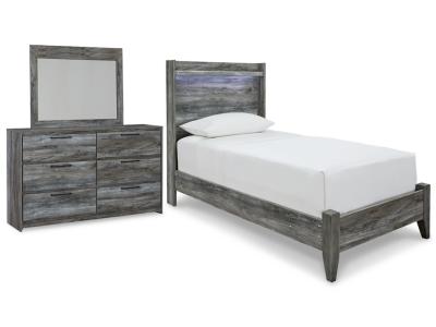 Signature Design by Ashley® Baystorm Twin Panel Bed, Dresser and Mirror - B221B68