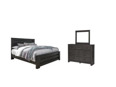 Signature Design by Ashley® Brinxton King Panel Bed, Dresser and Mirror - B249B20
