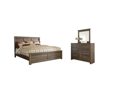 Signature Design by Ashley® Juararo Queen Panel Bed, Dresser and Mirror - B251B7