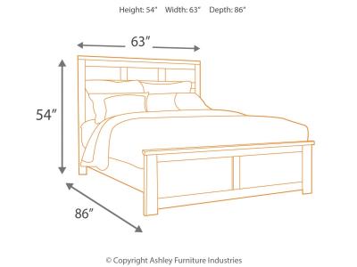 Signature Design by Ashley® Juararo Queen Panel Bed, Dresser and Mirror - B251B7
