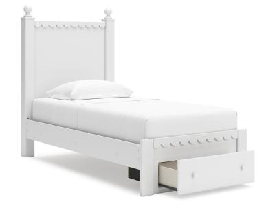 Signature Design by Ashley® Mollviney Twin Panel Storage Bed, Dresser and Mirror - B2540B8