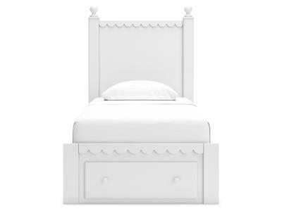 Signature Design by Ashley® Mollviney Twin Panel Storage Bed, Dresser and Mirror - B2540B8