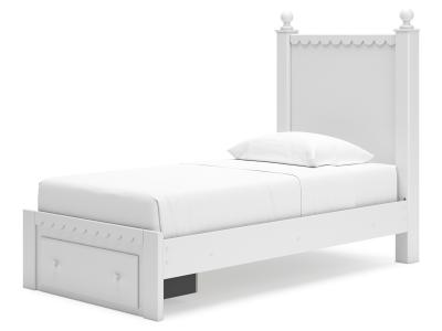 Signature Design by Ashley® Mollviney Twin Panel Storage Bed, Dresser and Mirror - B2540B8