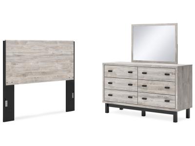 Signature Design by Ashley® Vessalli Queen Panel Headboard, Dresser and Mirror - B1036B10