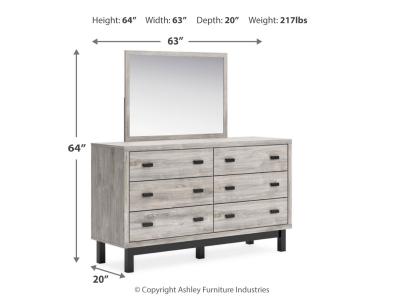 Signature Design by Ashley® Vessalli King Panel Headboard, Dresser and Mirror - B1036B11
