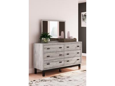 Signature Design by Ashley® Vessalli King Panel Headboard, Dresser and Mirror - B1036B11