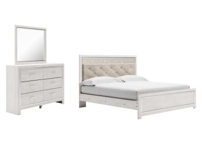 Signature Design by Ashley® Altyra King Panel Bed, Dresser and Mirror - B2640B57