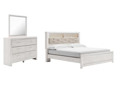Signature Design by Ashley® Altyra King Panel Bookcase Bed, Dresser and Mirror - B2640B58