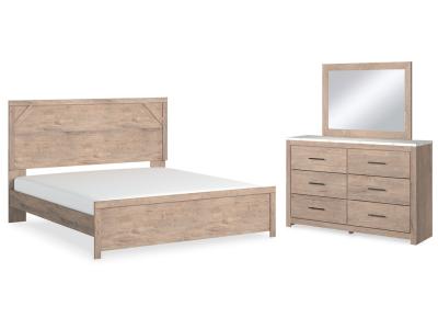 Signature Design by Ashley® Senniberg King Panel Bed, Dresser and Mirror - B1191B17
