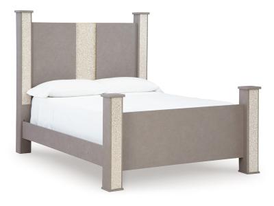 Signature Design by Ashley® Surancha Queen Poster Bed, Dresser and Mirror - B1145B5