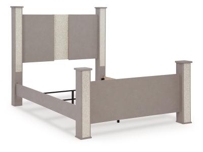 Signature Design by Ashley® Surancha Queen Poster Bed, Dresser and Mirror - B1145B5