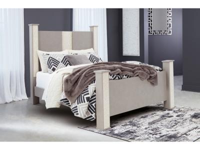 Signature Design by Ashley® Surancha Queen Poster Bed, Dresser and Mirror - B1145B5