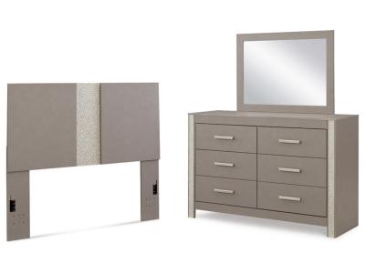 Signature Design by Ashley® Surancha Queen/Full Panel Headboard, Dresser and Mirror - B1145B14