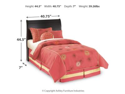 Signature Design by Ashley® Huey Vineyard Twin Sleigh Headboard, Dresser and Mirror - B128B44