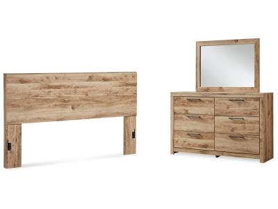 Signature Design by Ashley® Hyanna King Panel Headboard, Dresser and Mirror - B1050B55