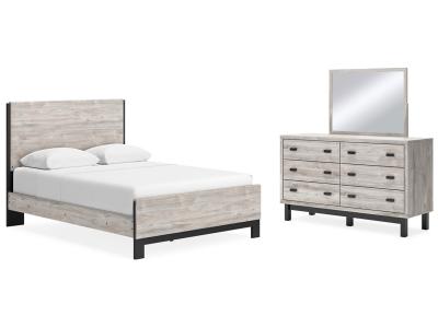 Signature Design by Ashley® Vessalli Queen Panel Bed, Dresser and Mirror - B1036B3