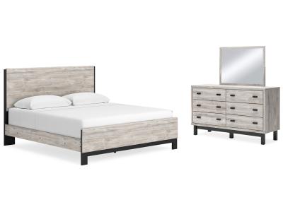 Signature Design by Ashley® Vessalli King Panel Bed, Dresser and Mirror - B1036B12