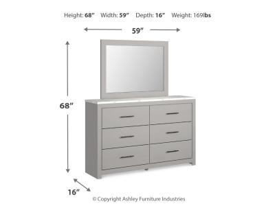 Signature Design by Ashley® Cottonburg Queen Panel Bed, Dresser and Mirror - B1192B8