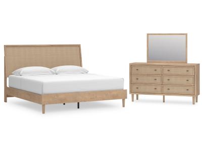 Signature Design by Ashley® Cielden King Panel Bed, Dresser and Mirror - B1199B11