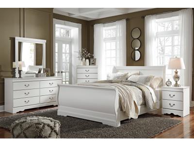 Signature Design by Ashley® Anarasia Queen Sleigh Bed, Dresser and Mirror - B129B5