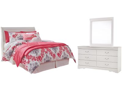 Signature Design by Ashley® Anarasia Full Sleigh Headboard, Dresser and Mirror - B129B20