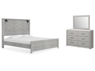 Signature Design by Ashley® Cottonburg King Panel Bed, Dresser and Mirror - B1192B17