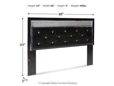 Signature Design by Ashley® Kaydell King Upholstered Panel Headboard, Dresser and Mirror - B1420B59