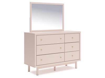 Signature Design by Ashley® Wistenpine Twin Upholstered Panel Bed, Dresser and Mirror - B1323B2