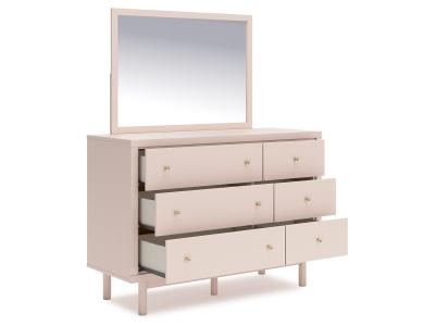 Signature Design by Ashley® Wistenpine Twin Upholstered Panel Bed, Dresser and Mirror - B1323B2