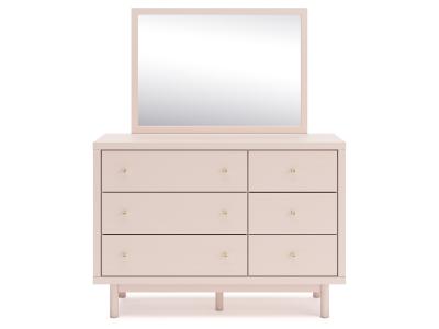 Signature Design by Ashley® Wistenpine Twin Upholstered Panel Bed, Dresser and Mirror - B1323B2