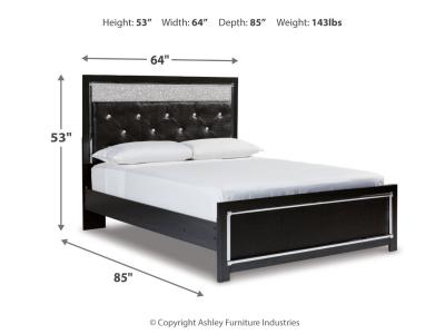 Signature Design by Ashley® Kaydell Queen Upholstered Panel Bed, Dresser and Mirror - B1420B28