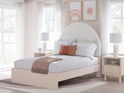 Signature Design by Ashley® Wistenpine Full Upholstered Panel Bed, Dresser and Mirror - B1323B3