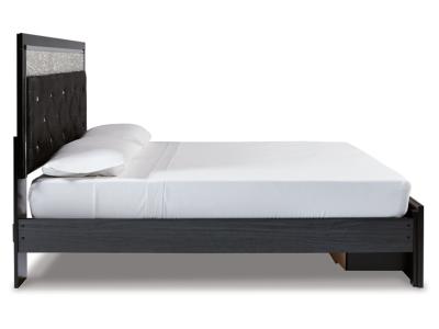 Signature Design by Ashley® Kaydell King Upholstered Panel Storage Platform Bed, Dresser and Mirror - B1420B65